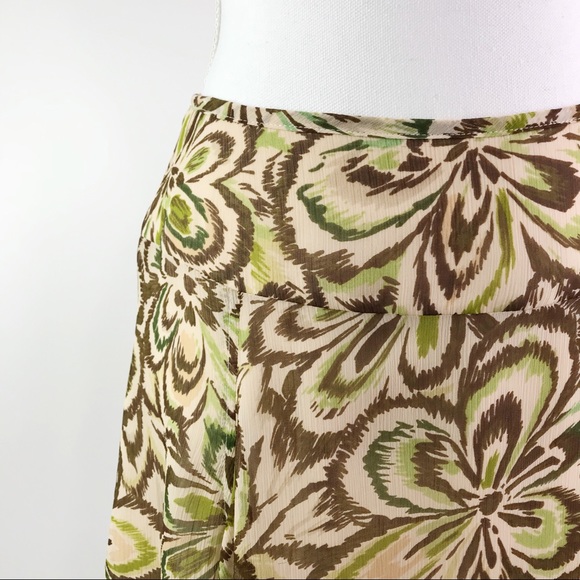 Worthington Petite Floral Skirt Asymmetrical Front - Picture 2 of 6